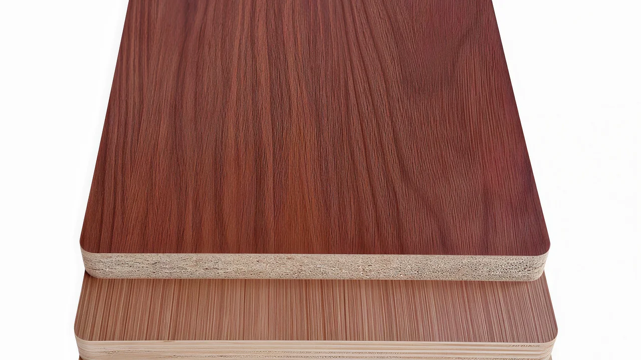 Melamine faced board color comparison detail