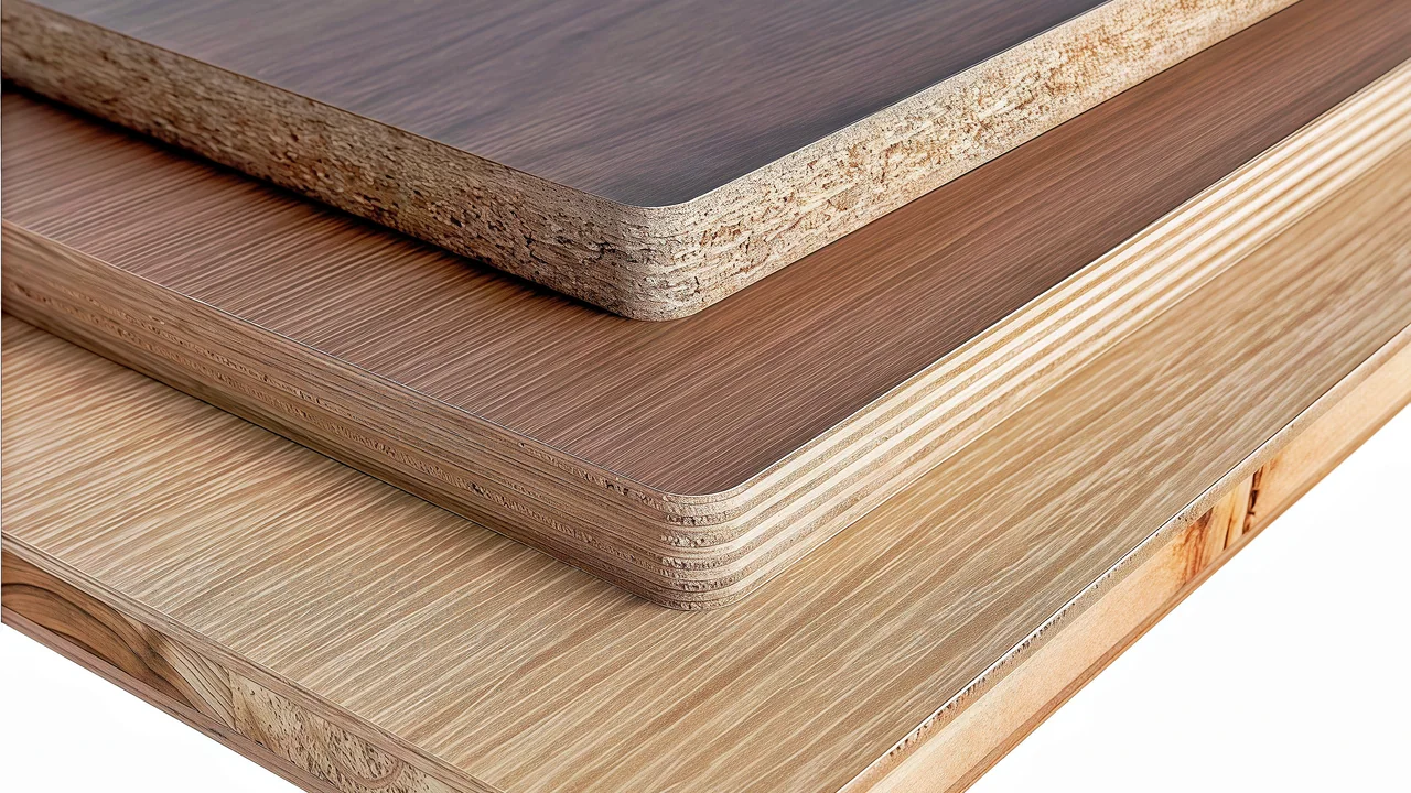 Melamine faced board edge detail