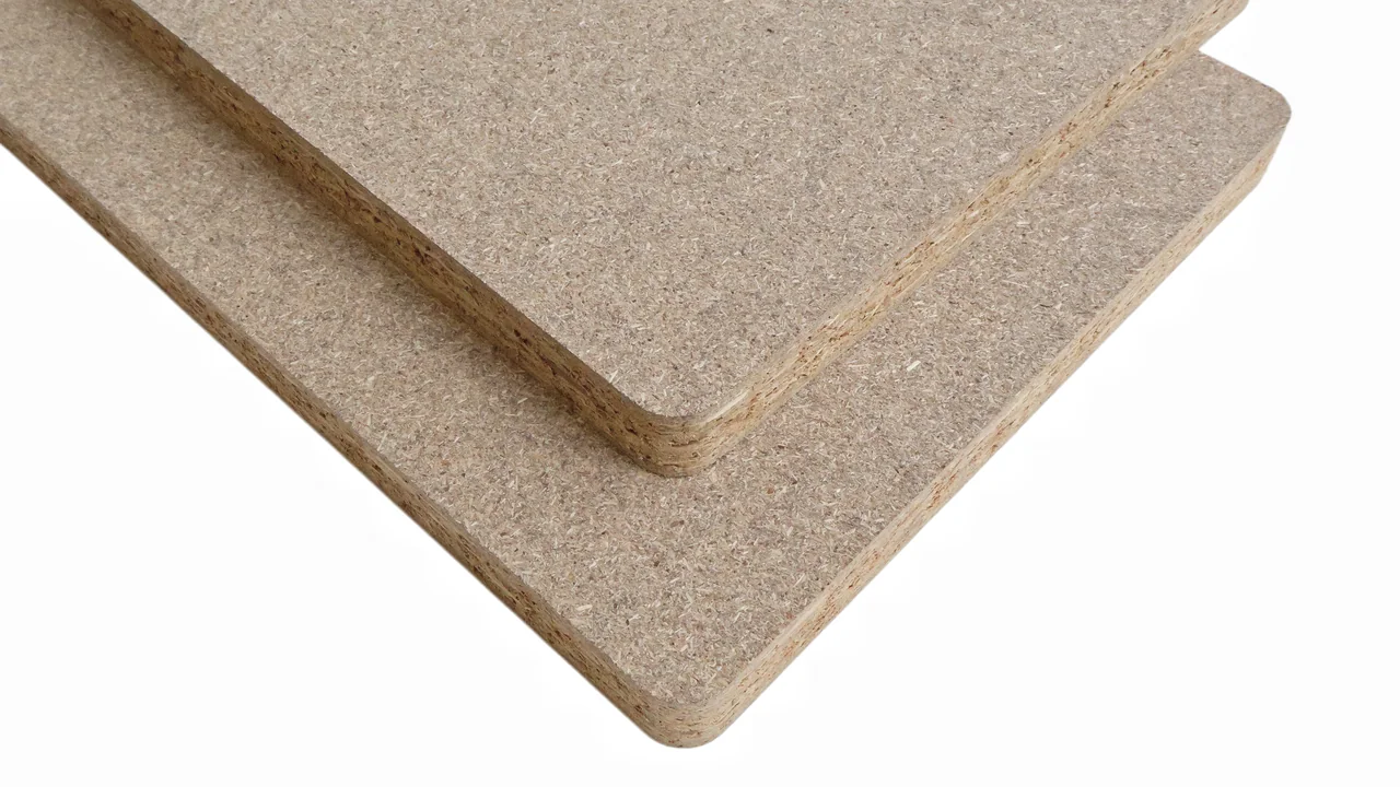 Melamine faced particle board edge detail