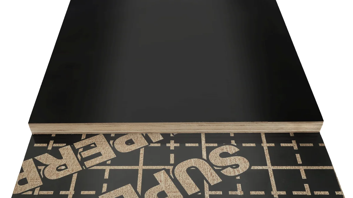 Gloss film faced plywood product cover
