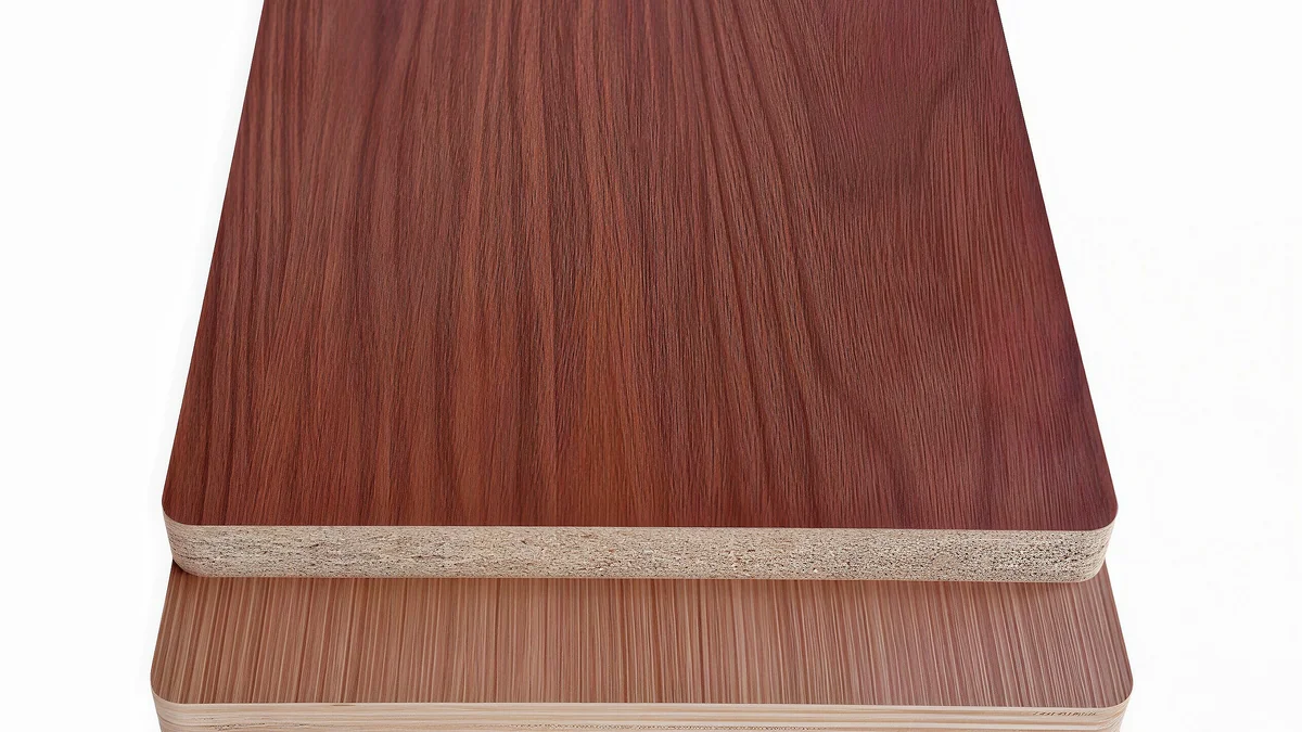 Melamine faced board product cover